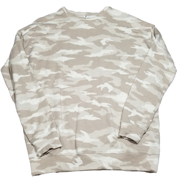 Beige Camo ATHLETA Sweatshirt - XS